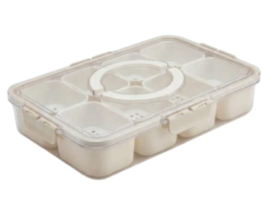 Acrylic airtight multiportion box