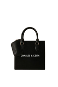 Charles & Keith black square handbag with top handles from Bagvalley premium collection