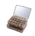 Transparent jewelry organizer box with multiple rings and earrings, Bagvalleypk product