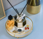 Classy Golden Vanity Display with Mirror