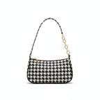 Black and white patterned shoulder bag