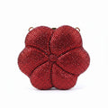 Crystal Flower Evening Clutch Bag for Women | Rhinestone Bridal Clutch