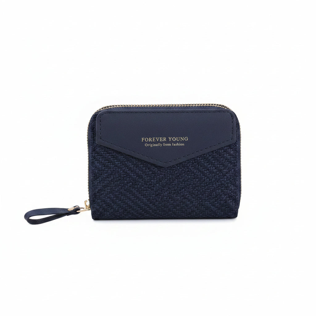 Double Zip Wallet for Women  Textured Wallet |