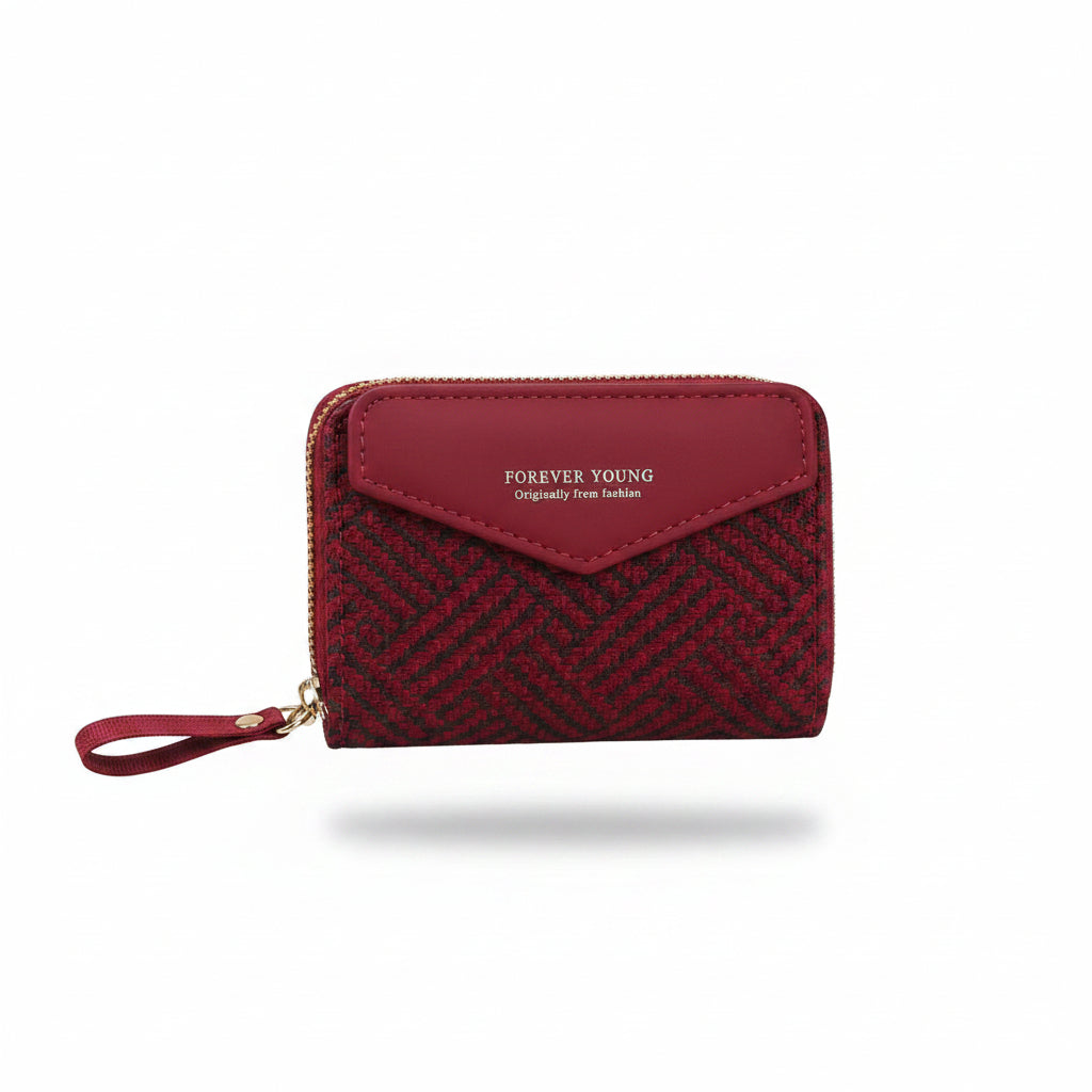 Double Zip Wallet for Women  Textured Wallet |