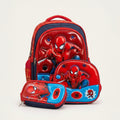 SPIDER MAN 3D Fiber school bag 3pc  school bag ,lunchbag , pencil box