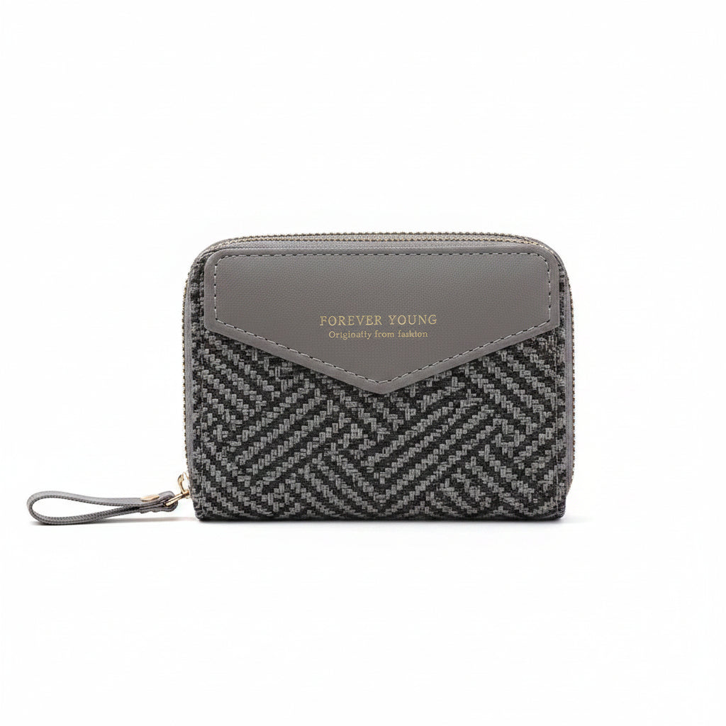 Double Zip Wallet for Women  Textured Wallet |