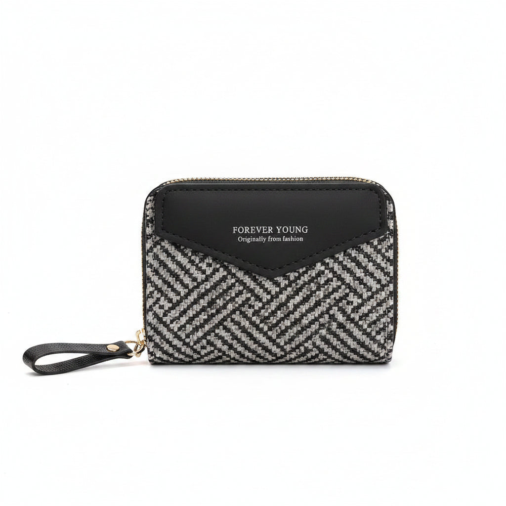 Double Zip Wallet for Women  Textured Wallet |